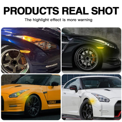 For Nissan Gtr R35 2007-2017 Smoked 2PCS Side Marker Turn Signal