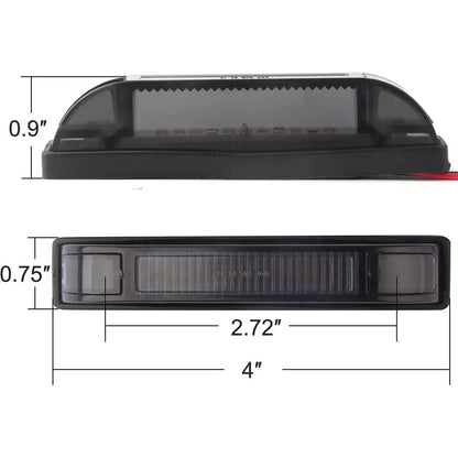 For Pickup Amber Front Grille Marker Kit Pieces Center Trucks Rv