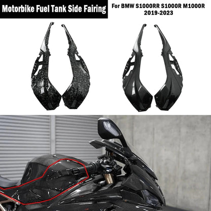 For BMW S1000RR S1000R ABS Carbon Fiber Gas Fuel Tank Side Under