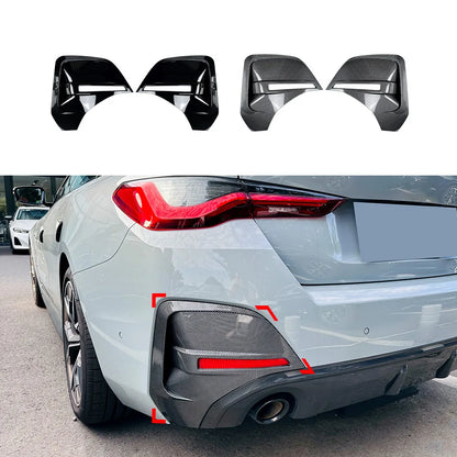 For BMW 4 Series I4 G26 Rear Bumper Lip Diffuser Side Splitter