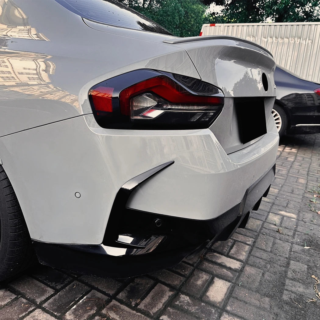 For BMW 2 Series G42 M 2PCS Rear Bumper Diffuser Wind Knife