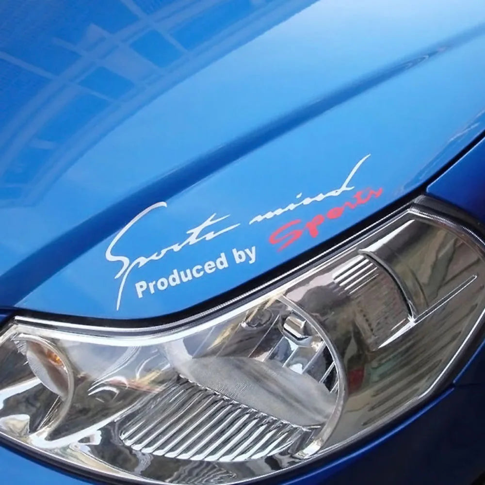 Sports Mind Decal Racing Hood Body Side Window Reflective