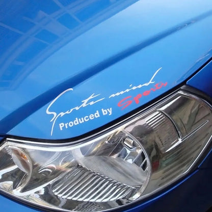 Sports Mind Decal Racing Hood Body Side Window Reflective