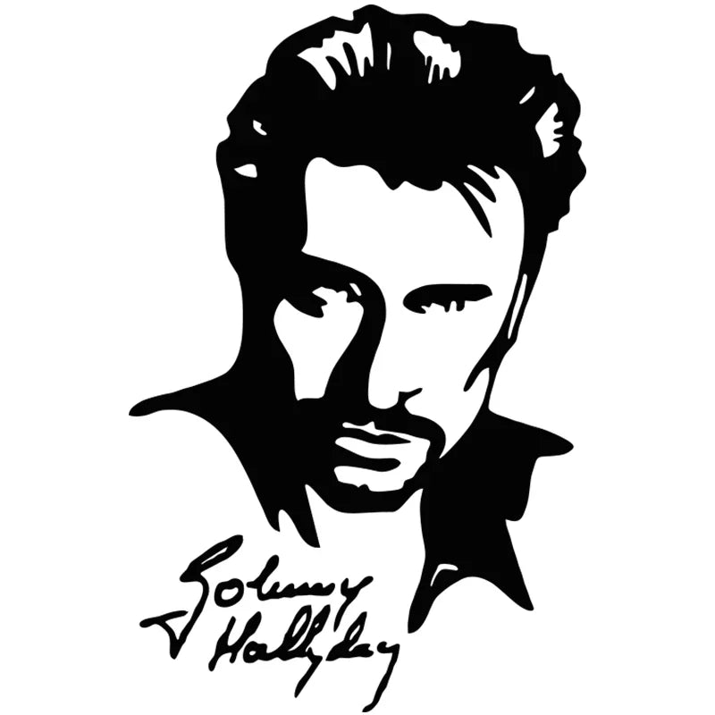 Anime Rule Mylife Generic Johnny Halyday Creative Window Sticker