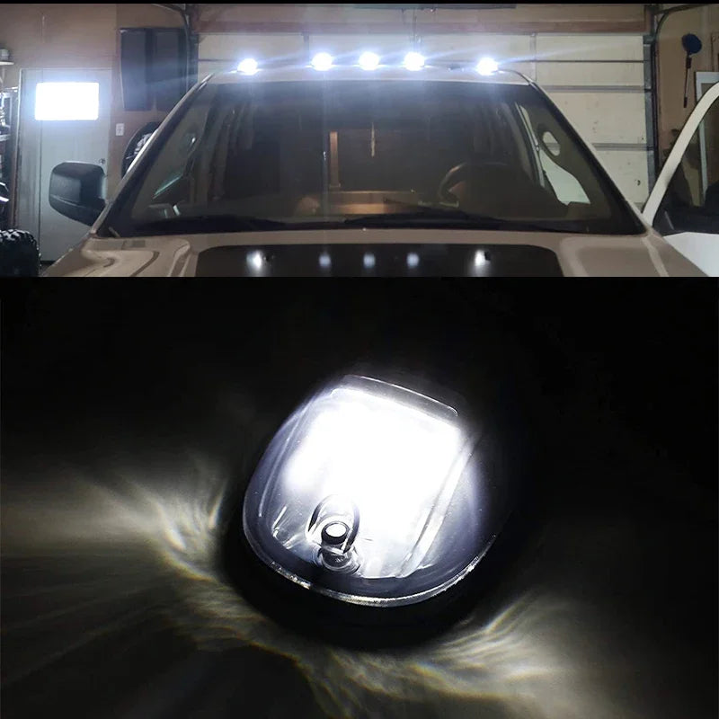 5PCS Cab Roof Marker Running Truck SUV 4X4 Dc