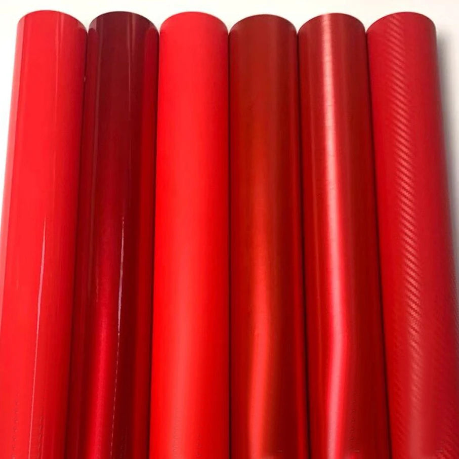 Various Kinds Glossy Matte Red Vinyl Wrap 3D Carbon