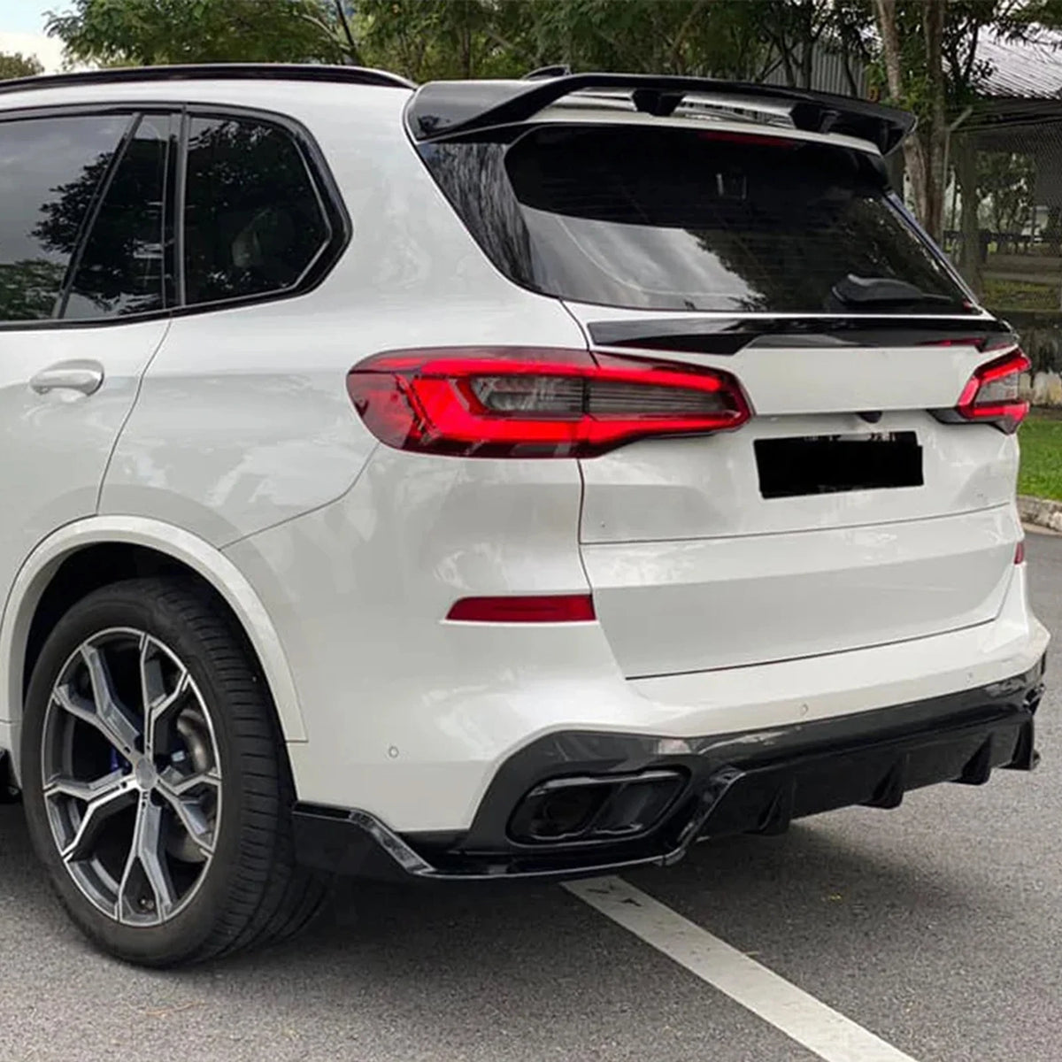 For 2019-2022 BMW X5 G05 M Sport Rear Bumper Lip Diffuser Corner