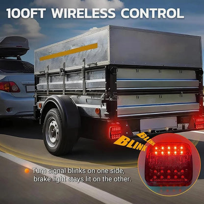 Wireless Magnetic Trailer Tail Taillight Signal Warning Kit