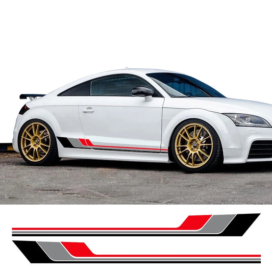 For Audi Tt 8N MK1 MK2 Door Side Skirt Sticker Body Long Stripes