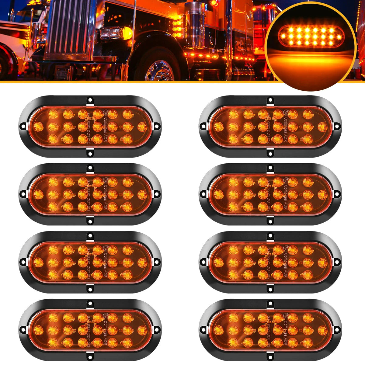For Pickup 2PCS Side Marker e4certified Pickup Truck Trailer