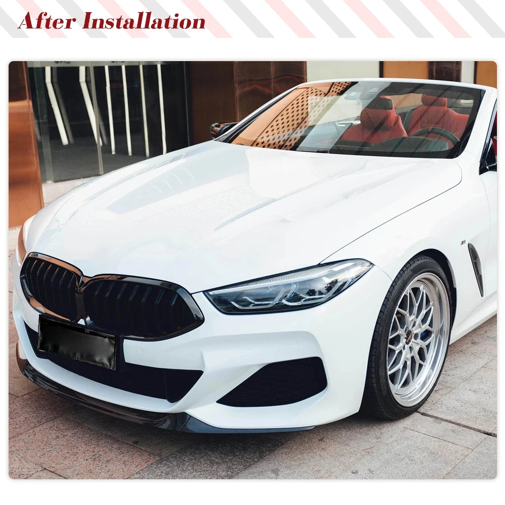 For BMW 8 Series G14 G15 Front Bumper Lip Spoiler Splitters G16