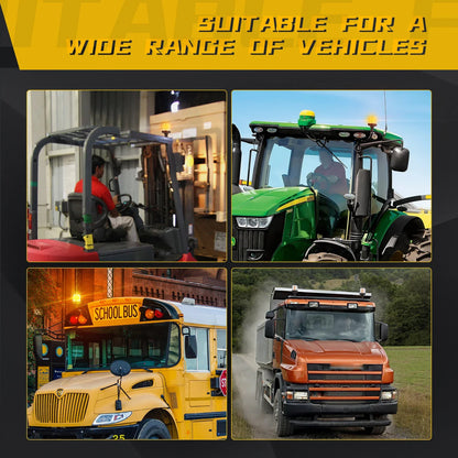 For Trialer Agricultural Beacon Yellow 1PC Strobe Truck Roof