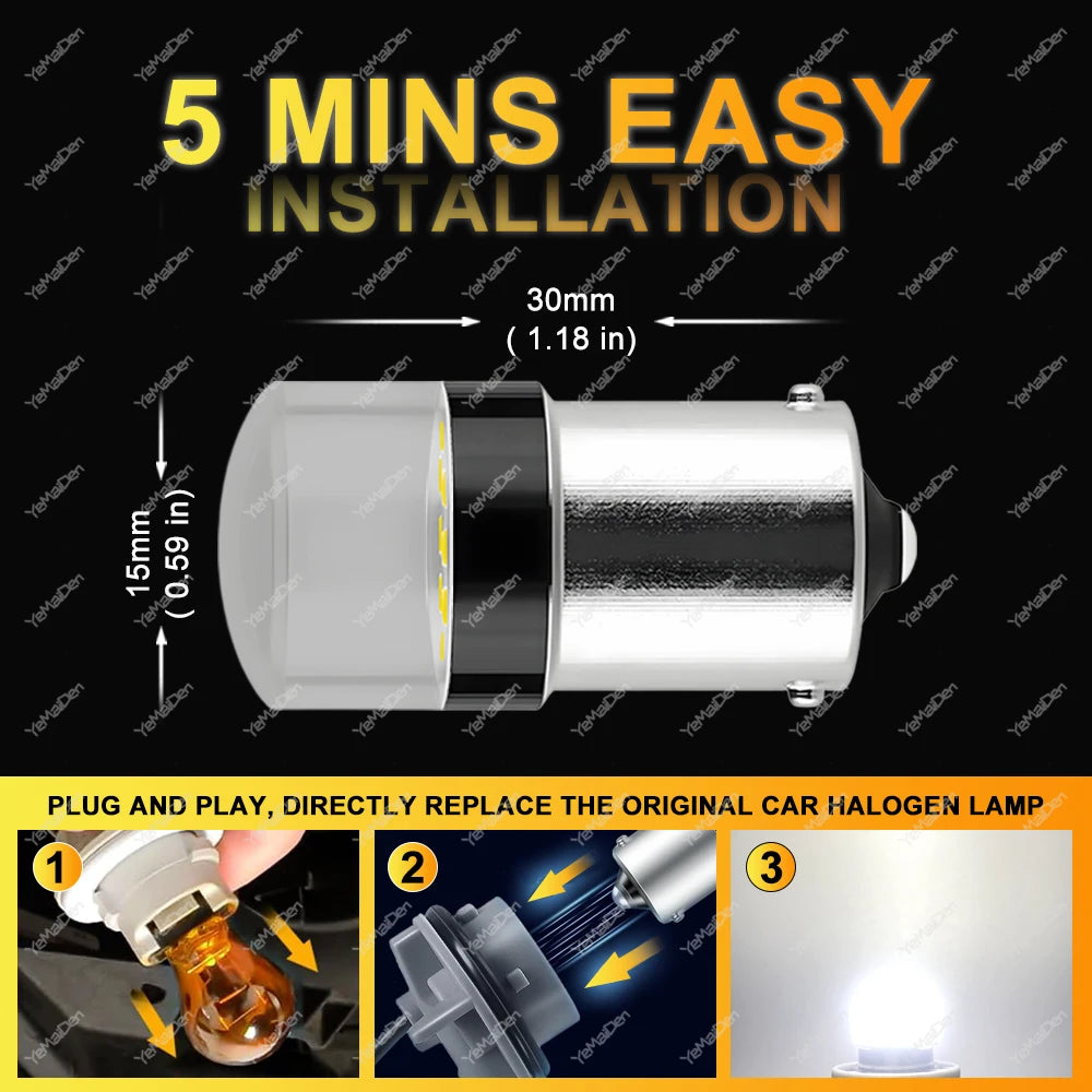 1156 ba15s 1157 bay15d Bulbs Turn Signal Reverse Brake