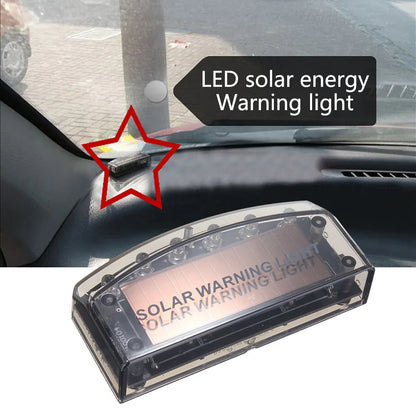 Alarm Warning Solar Powered Flashing Simulated Dummy Fake Caution
