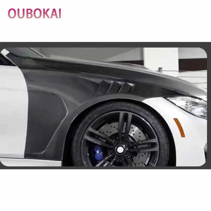 For BMW M3 M4 F80 F82 F83 2014-2020 Carbon Fiber Fender Retrofit