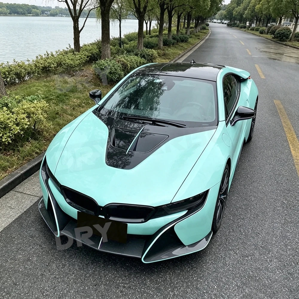 For BMW I8 2015-2021 Carbon Fiber Front Bumper Lip Body Kits