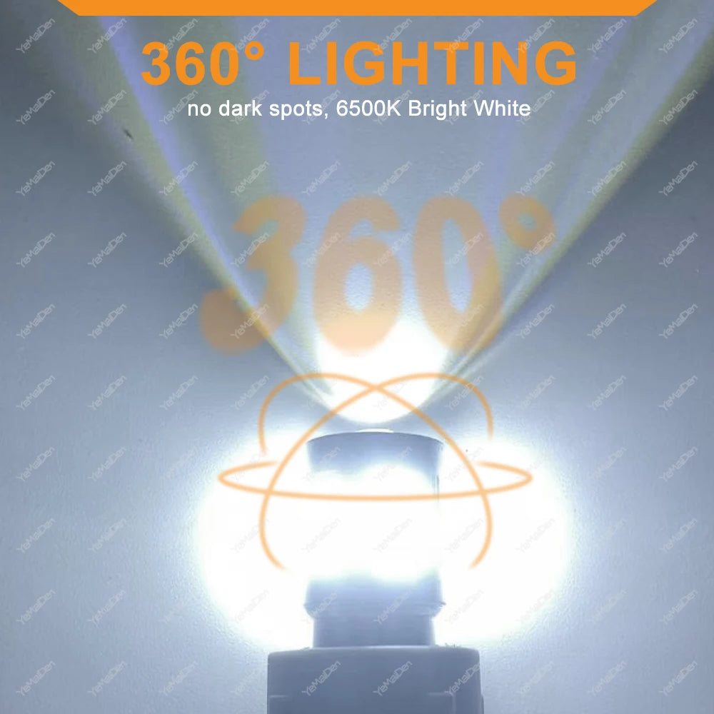 1000LM Bright White 1156 ba15s 1157 bay15d Bulb Tail