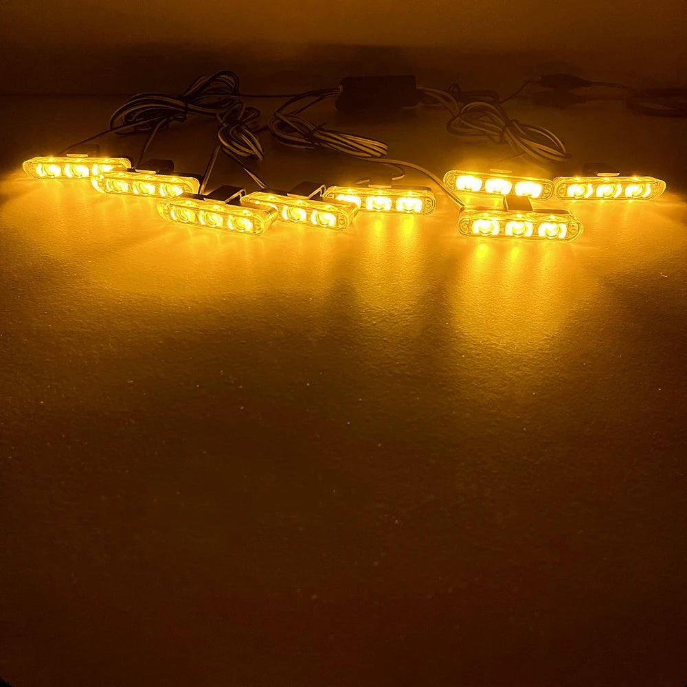 3LED Modules Grille Flash Wireless Remote Control Emergency