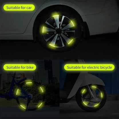 20PCS Set Colorful Motorcycle Wheel Hub Reflective Strips