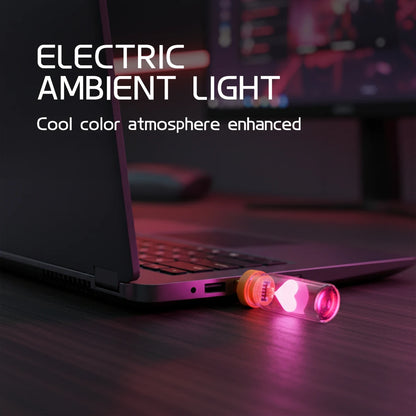 MINI USB Heart Ambient Mood Plug Play Romantic Love