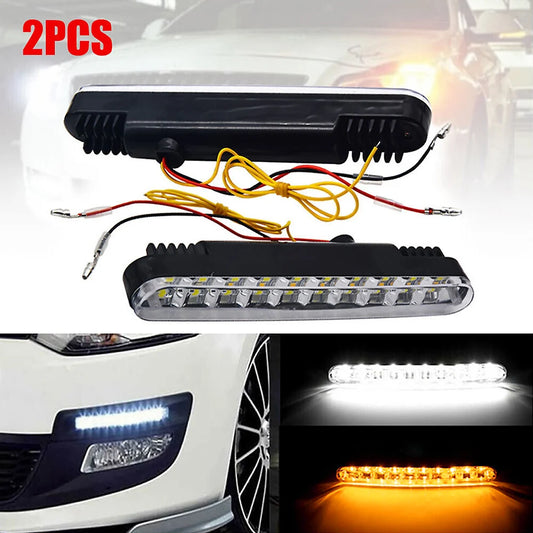 2PCS 30LED Daytime Running Riving Drl Turn Signal Fog