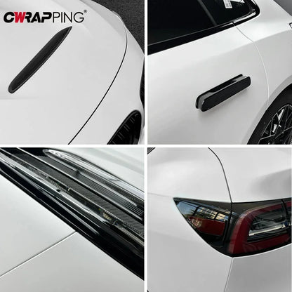 For Rearview Mirror Auto Accessories Body Sticker Matte White