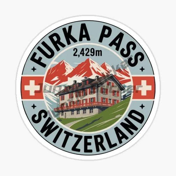 Furka Pass Switzerland Motorcycle Trunk Helmet Luggage