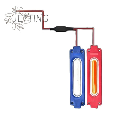 Piece Warning Flash 12V Cob Red Blue Strobe Moto
