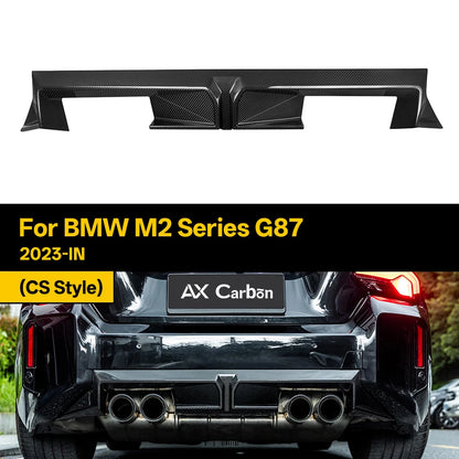 For BMW M2 Series G87 Cs Real Dry Carbon Fiber Rear Diffuser Lip