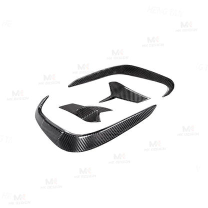 For BMW 8 Series G14 G15 Carbon Fiber Front Bumper Splitters