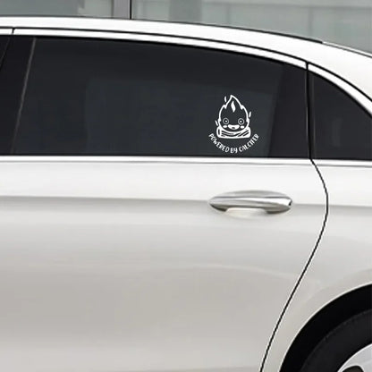 15x12.9cm Powered By Calcife Cute Sticker Body Bumper Windows