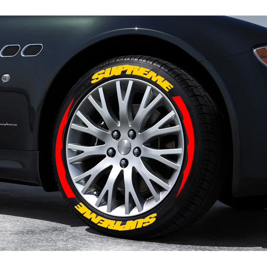 For 14"-22" Wheels 8 Kits Permanent Tire Lettering Sticker