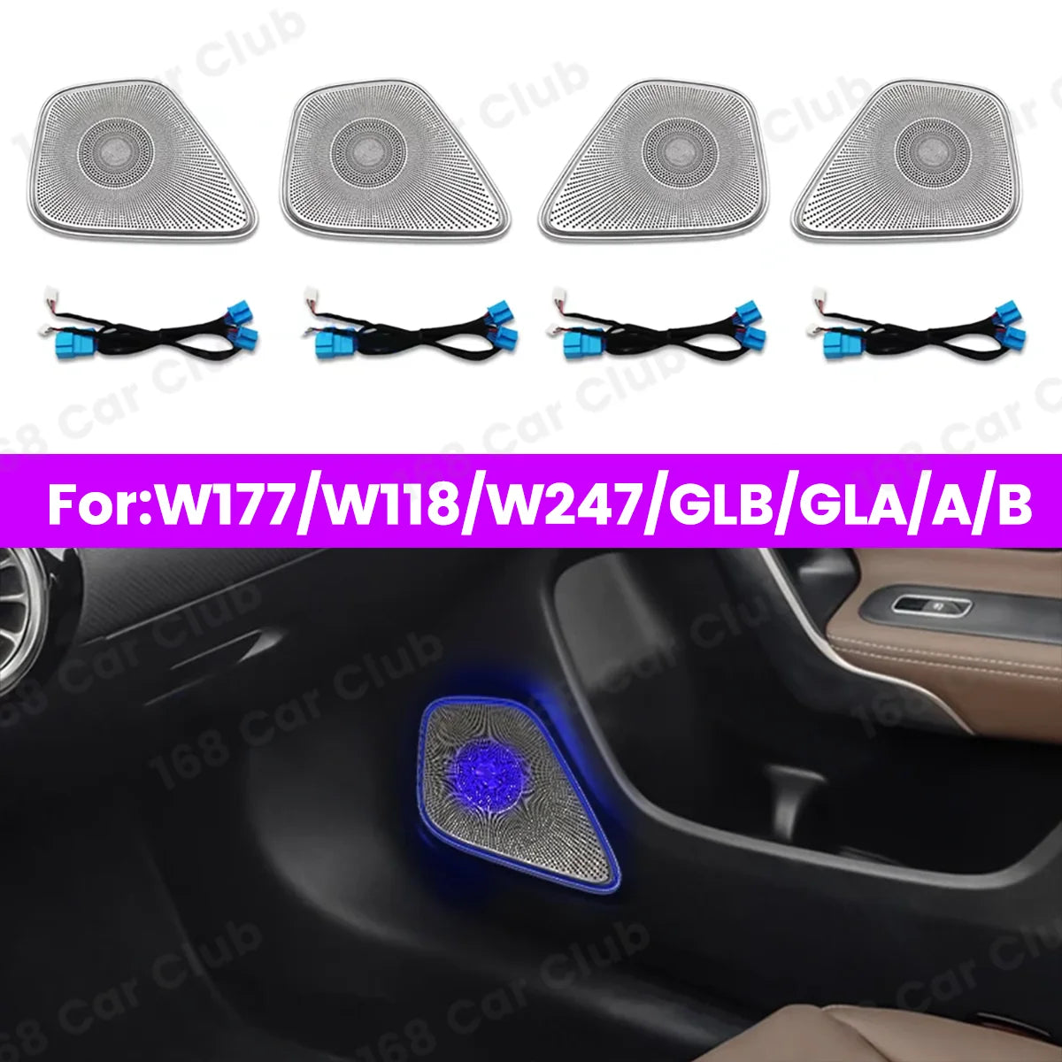 For Mercedes Benz W177 W118 W247 Colour Ambient Glb Gla Cla A B