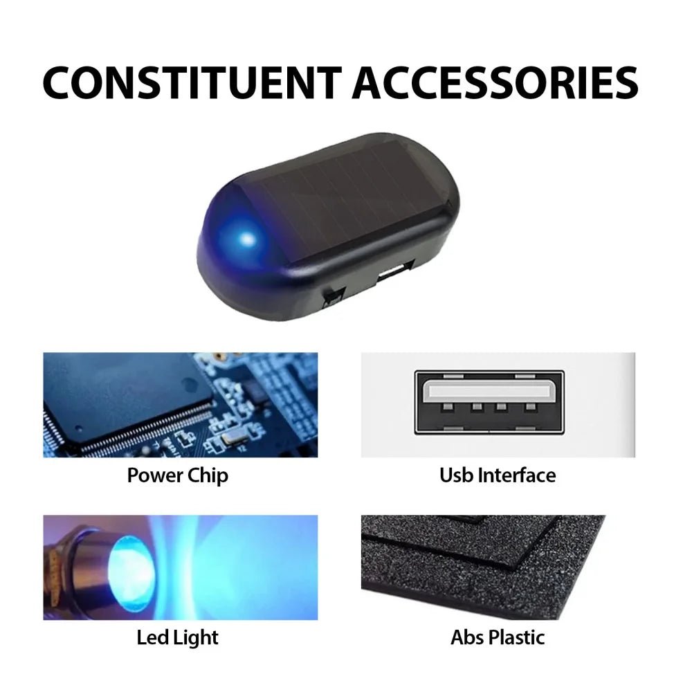 MINI Flashing Fake Security USB Solar Powered Simulated Dummy
