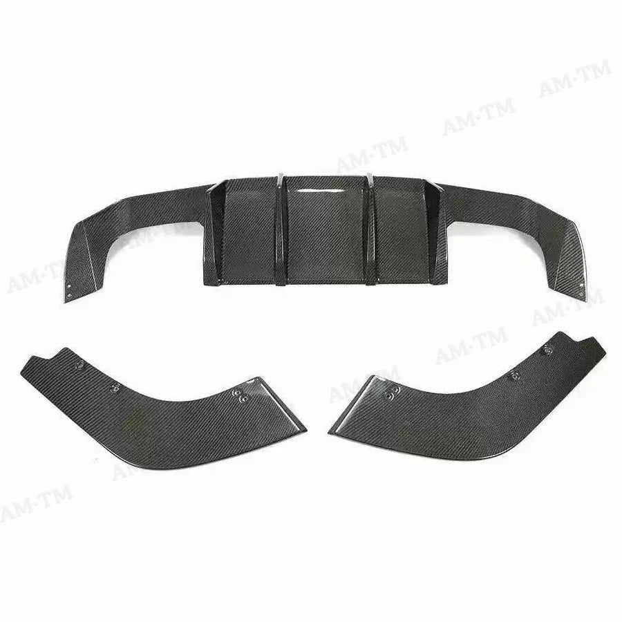 For BMW M2 F87 M2C 2014-2021 V Carbon Fiber Rear Lip Diffuser