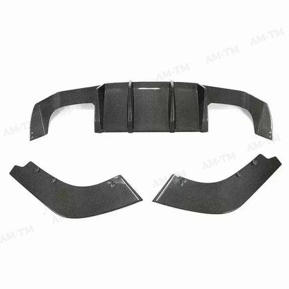 For BMW M2 F87 M2C 2014-2021 V Carbon Fiber Rear Lip Diffuser