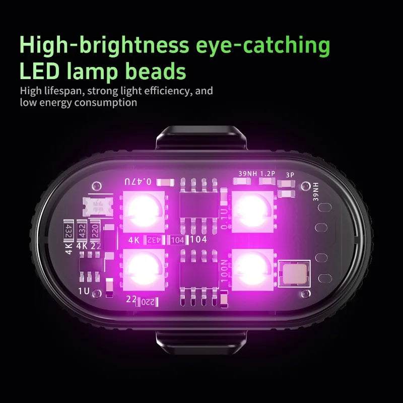 10PCS Wireless Aircraft Airplane Helicopter Warning RGB Strobe