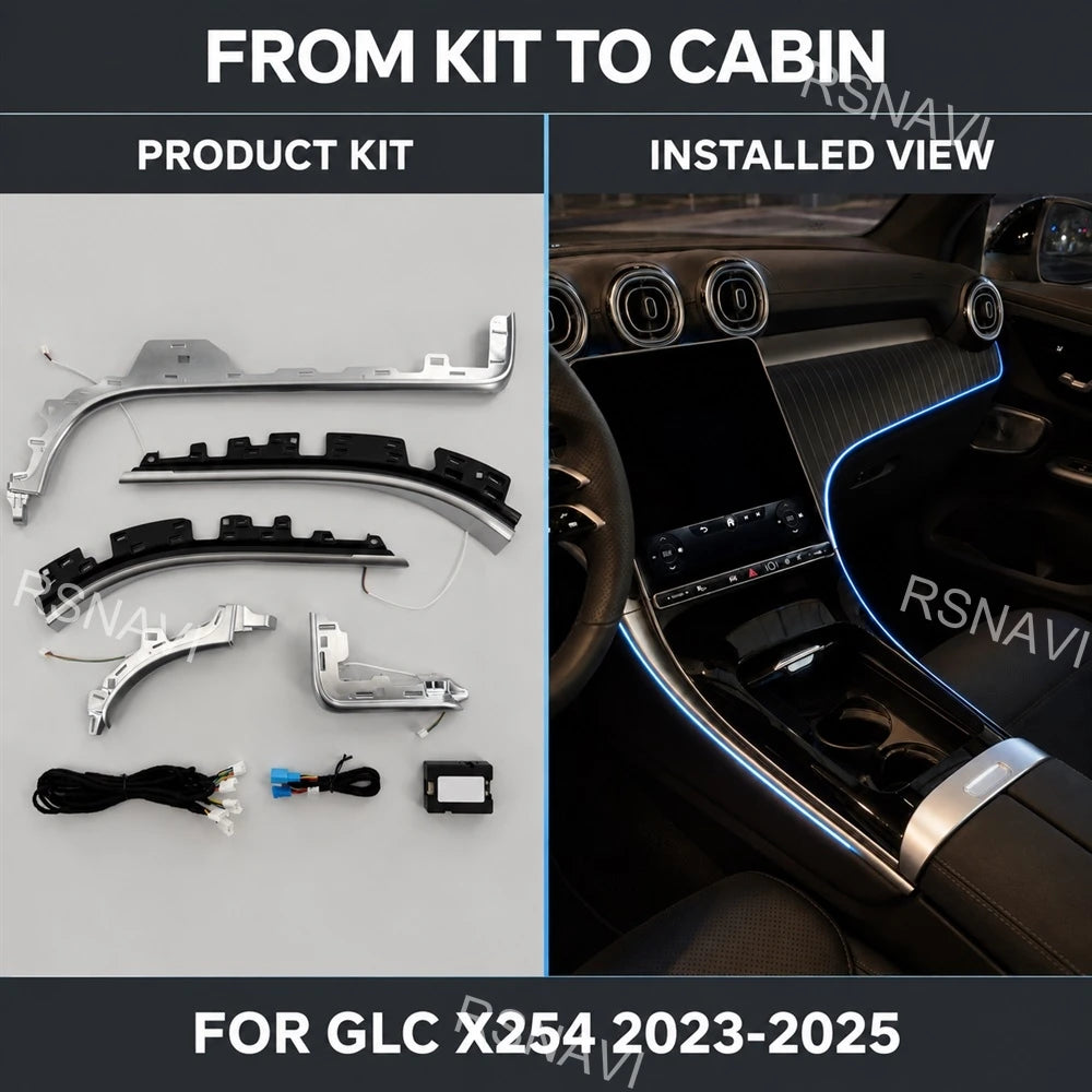 Saddle Center Console Ambient Lighting Kit Compatible