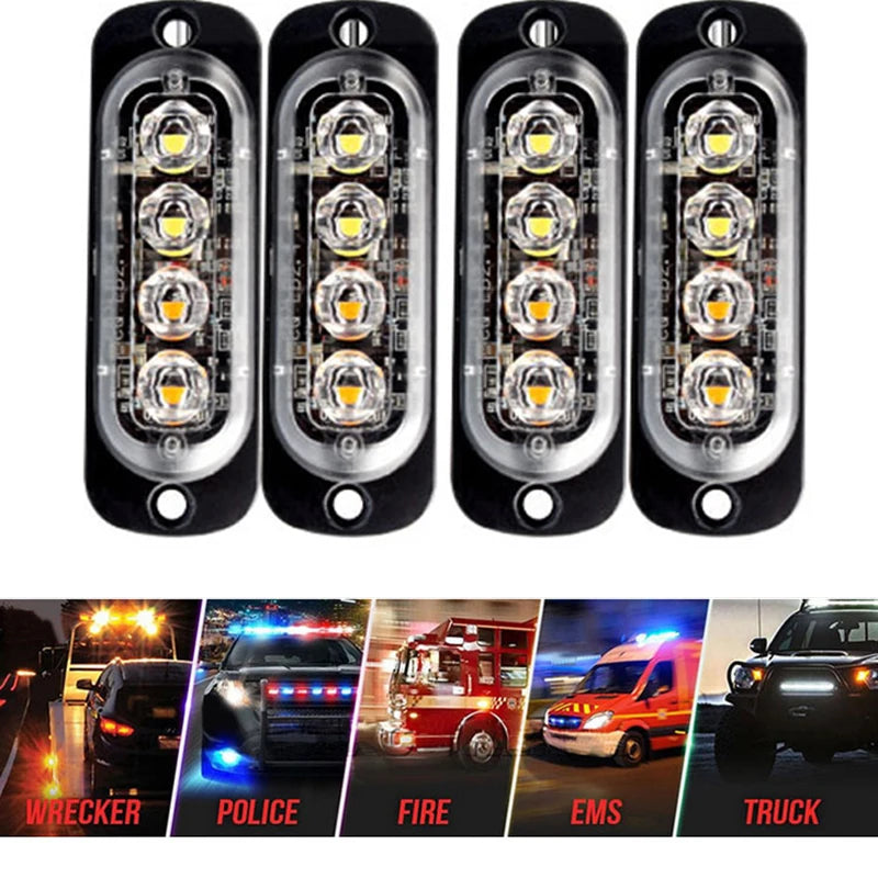Wireless Grille Warning Strobe Flashing Beacon 12V 24V