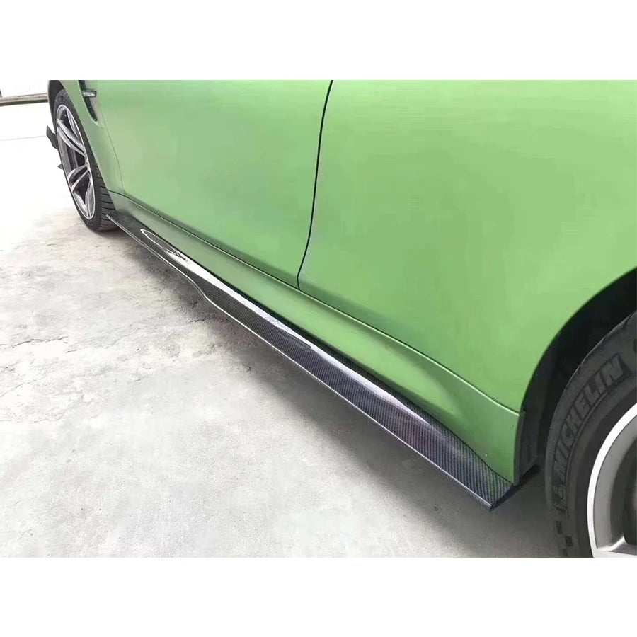 For BMW 3 Series F30 F35 Carbon Fiber Side Skirts Bumper