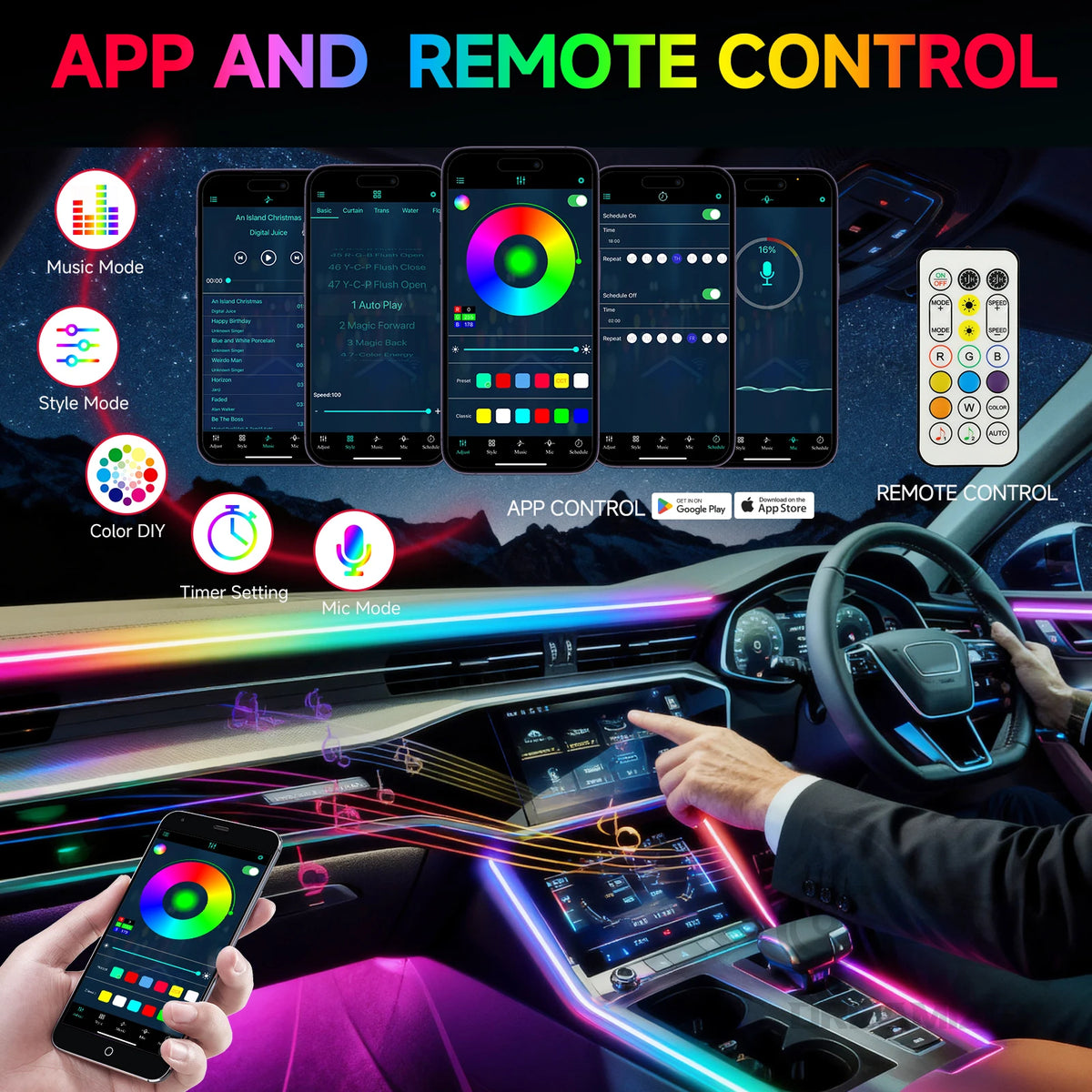 Ambient Interior Strip Neon RGB Environment In