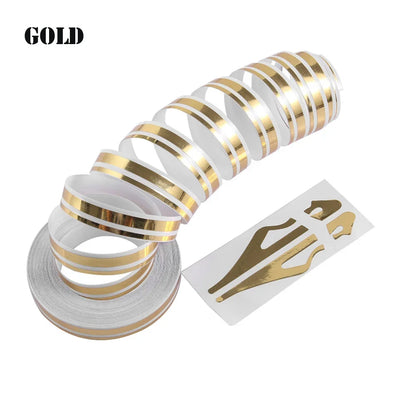 Roll Multicolor Striping Pin Stripe Steamline Double Line Tape