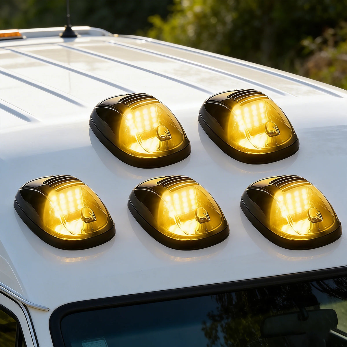 5PCS Roof Cab Motion Sensor Leds Truck Vibration Activated