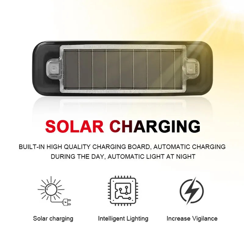 1PC Solar Powered Warning anti-theft Alarm Flashing Indicator