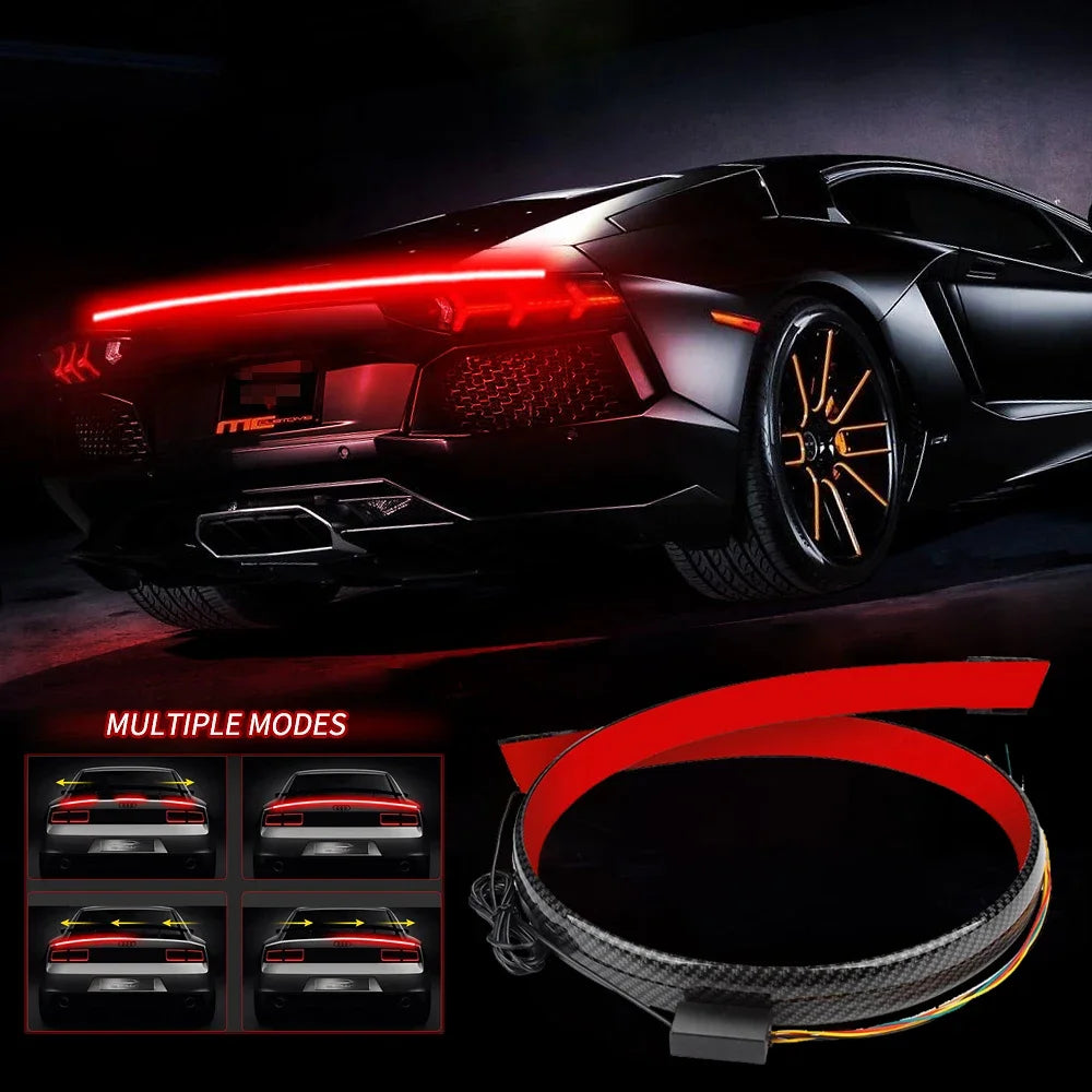 12V Rear Spoiler Mount Brake Stop Warning Turn Signal
