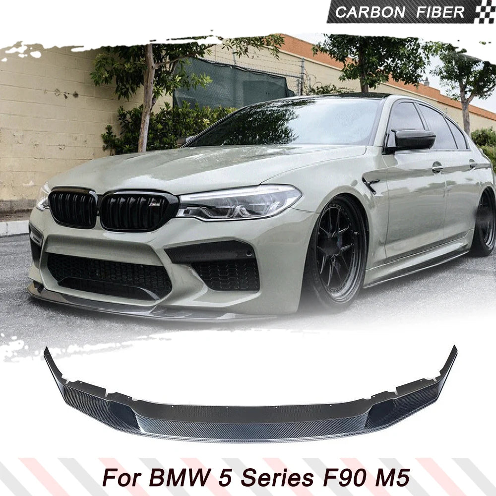 For BMW 5 Series F90 M5 Carbon Fiber Frp Front Lip Spoiler