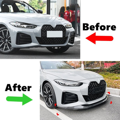 For BMW 4 Series G26 M Sport 2020-2023 Front Bumper Spoiler Lip