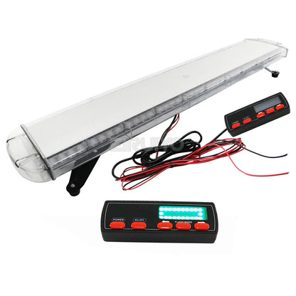 Inch Amber Rooftop Emergency Strobe Bar W Alley Flashing