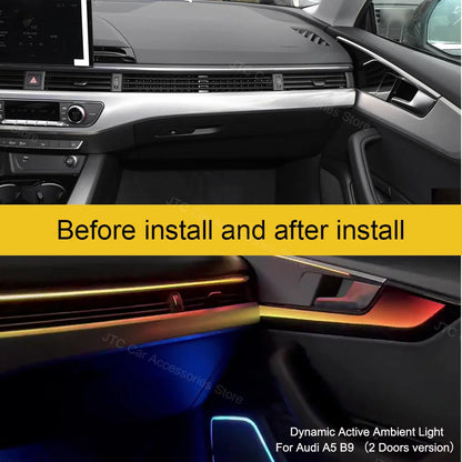 For Audi A4 A5 S4 S5 Ambient B9 2016-2023 30-color Mmi Air Vent