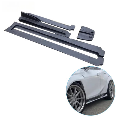 For Compact Crossover Fiberglass Side Skirt Lip Spoiler Kit